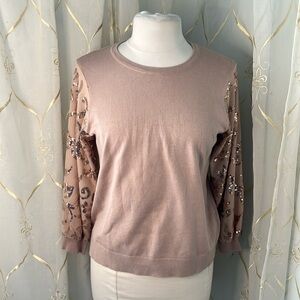 Adrianna Papell Embellished Sweater - NEW!